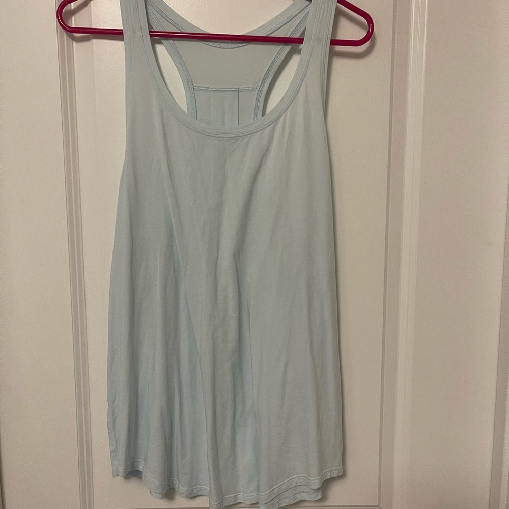 Lululemon Light Blue Pleated Love Tank Size 12